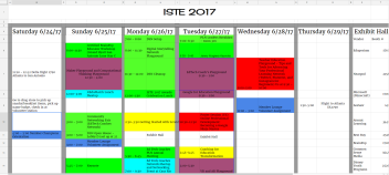 ISTE 2017 Schedule